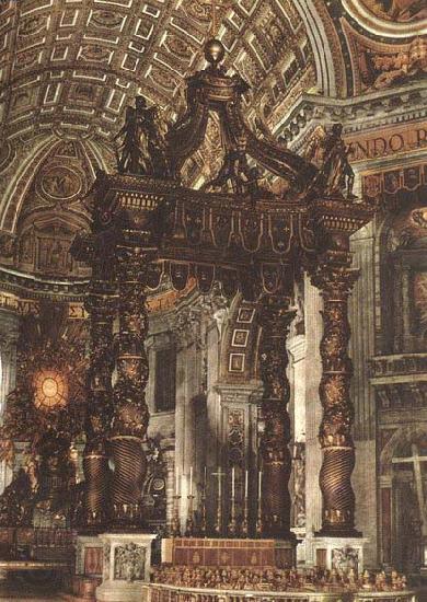 Giovanni Lorenzo Bernini The Baldacchino Spain oil painting art